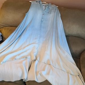 Hi-low maxi dress sleeveless XL